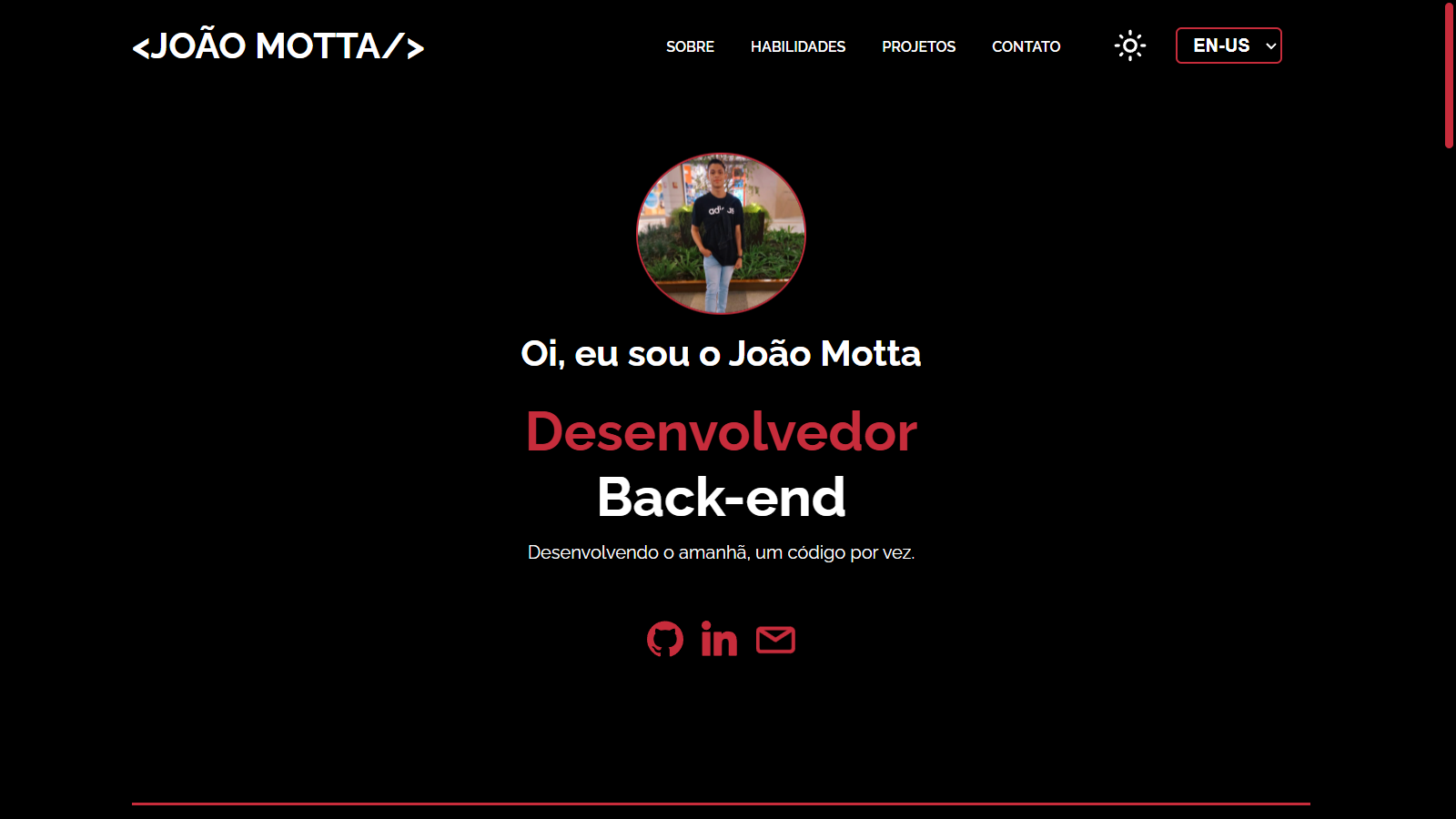 Portfólio Pessoal v1.0 - Imagem 1