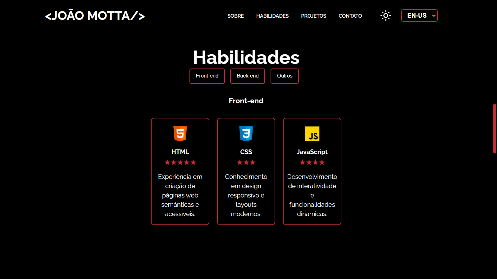 Portfólio Pessoal v1.0 - Imagem 3